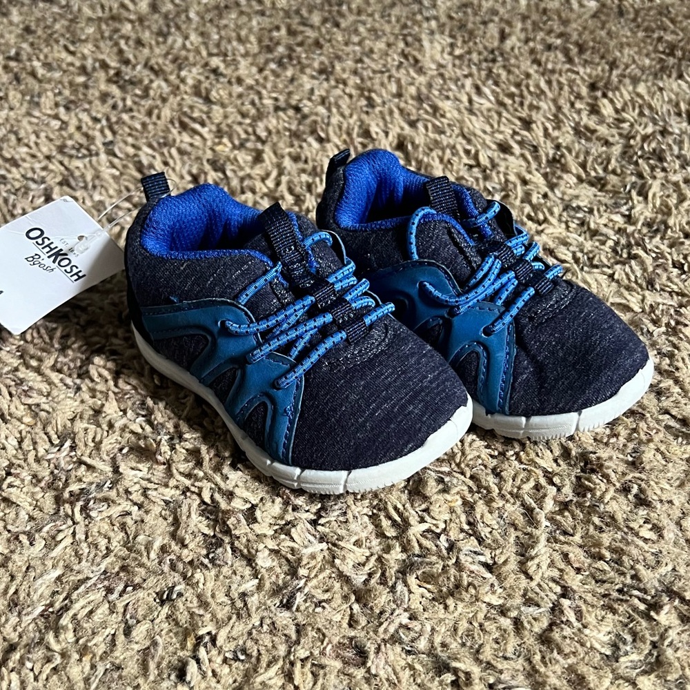 Blue slip on Oshkosh sneakers